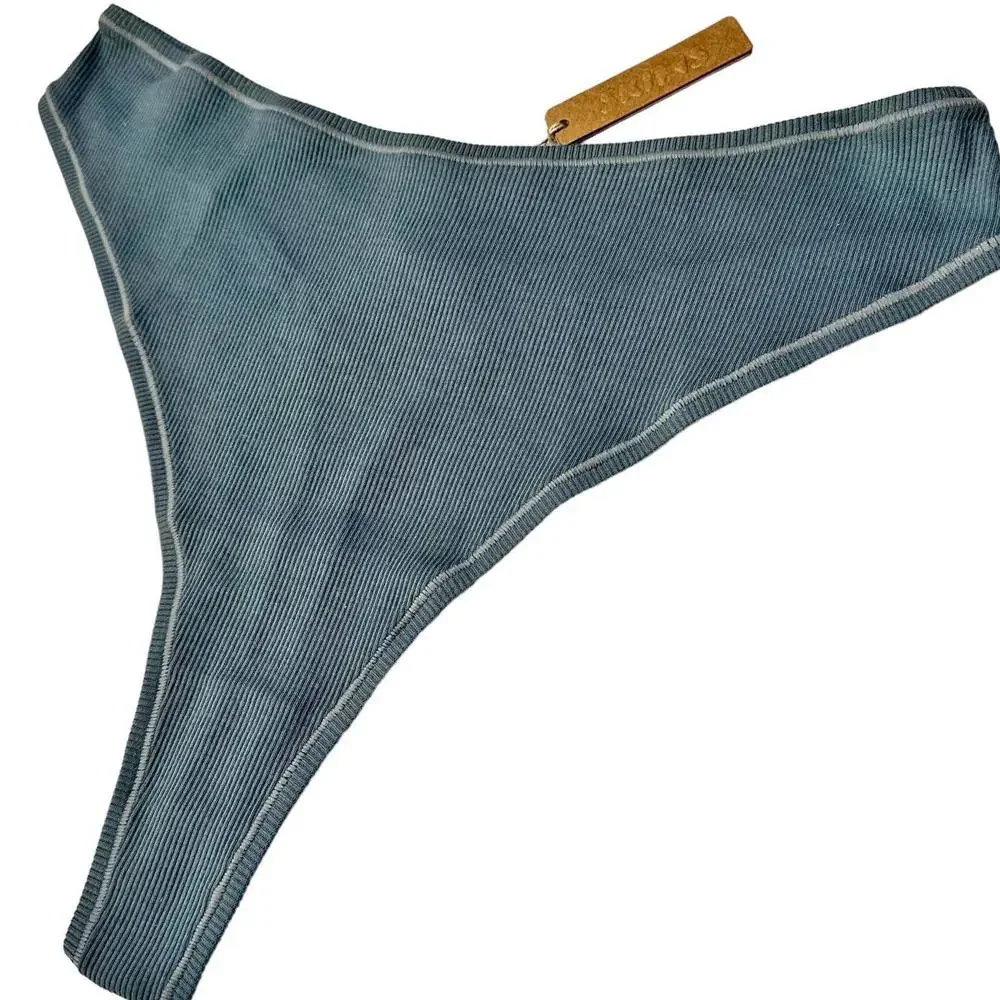 NWT Skims Cotton Rib Dipped Thong Kyanite Women’s 4X